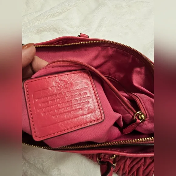 Coach Twisted Gathered Leather Morgan  Bag Satchel Bag - Picture 11 of 12